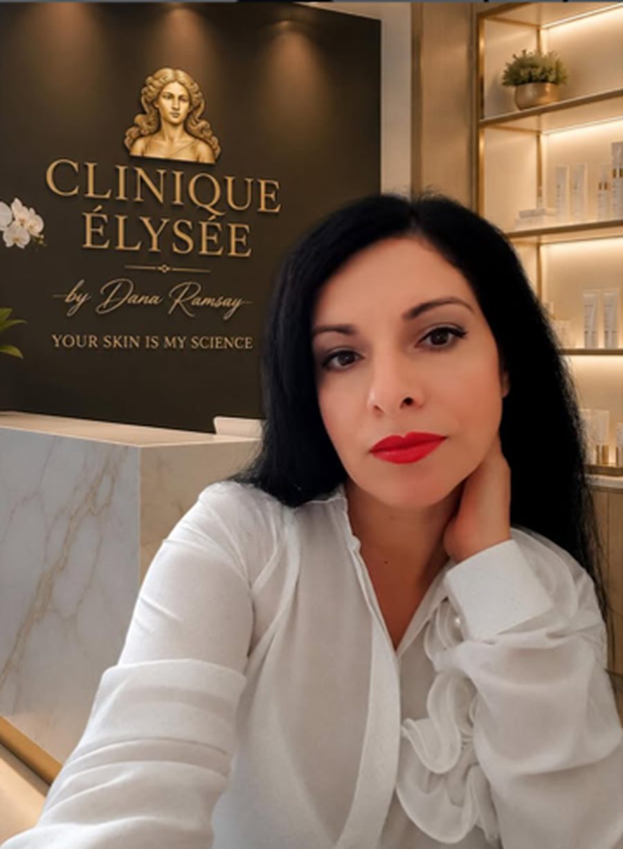 Dana Ramsay, owner and practitioner at Clinique Élysée, in the treatment room